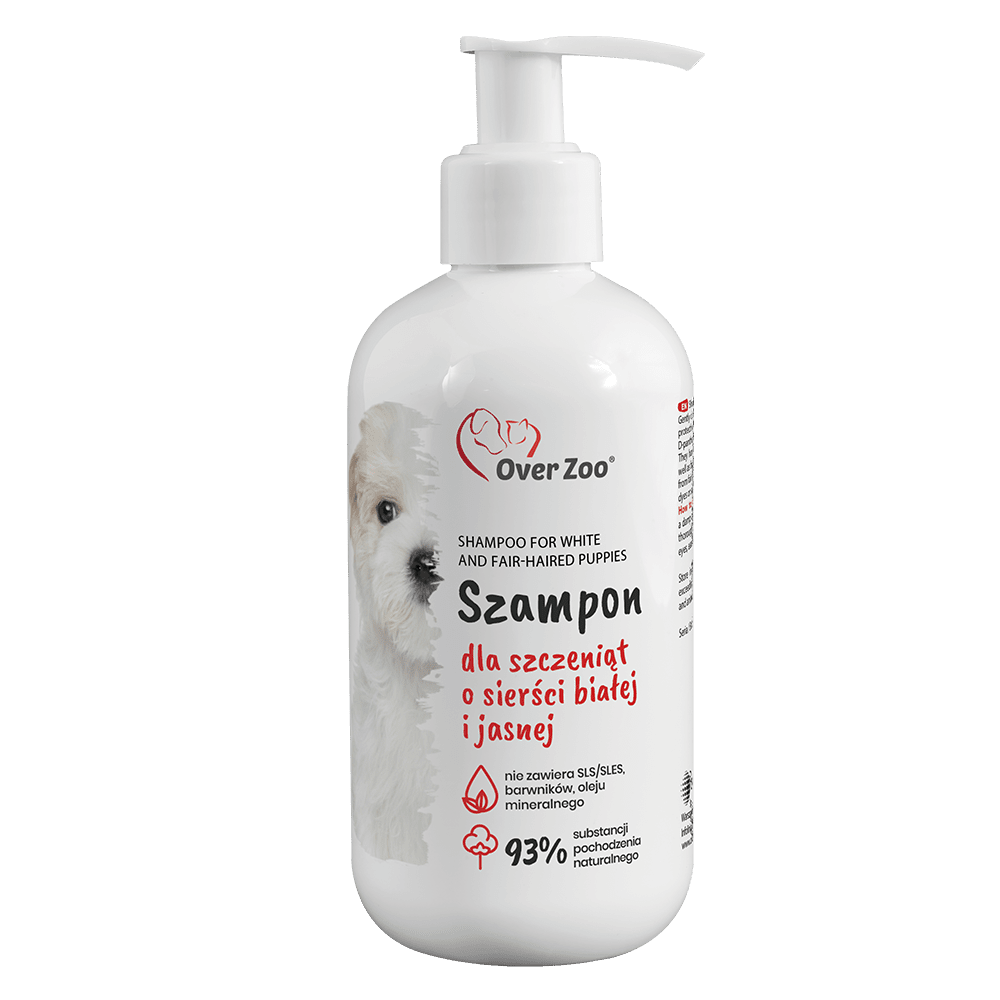 szampon dla szczeniąt białych i jasnych