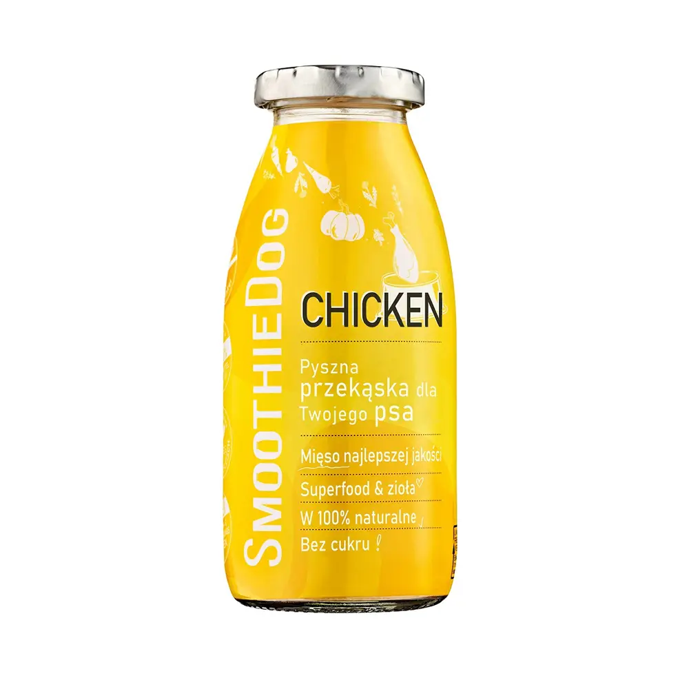 smoothie dla psa kurczak, smaczna i zdrowa przekąska