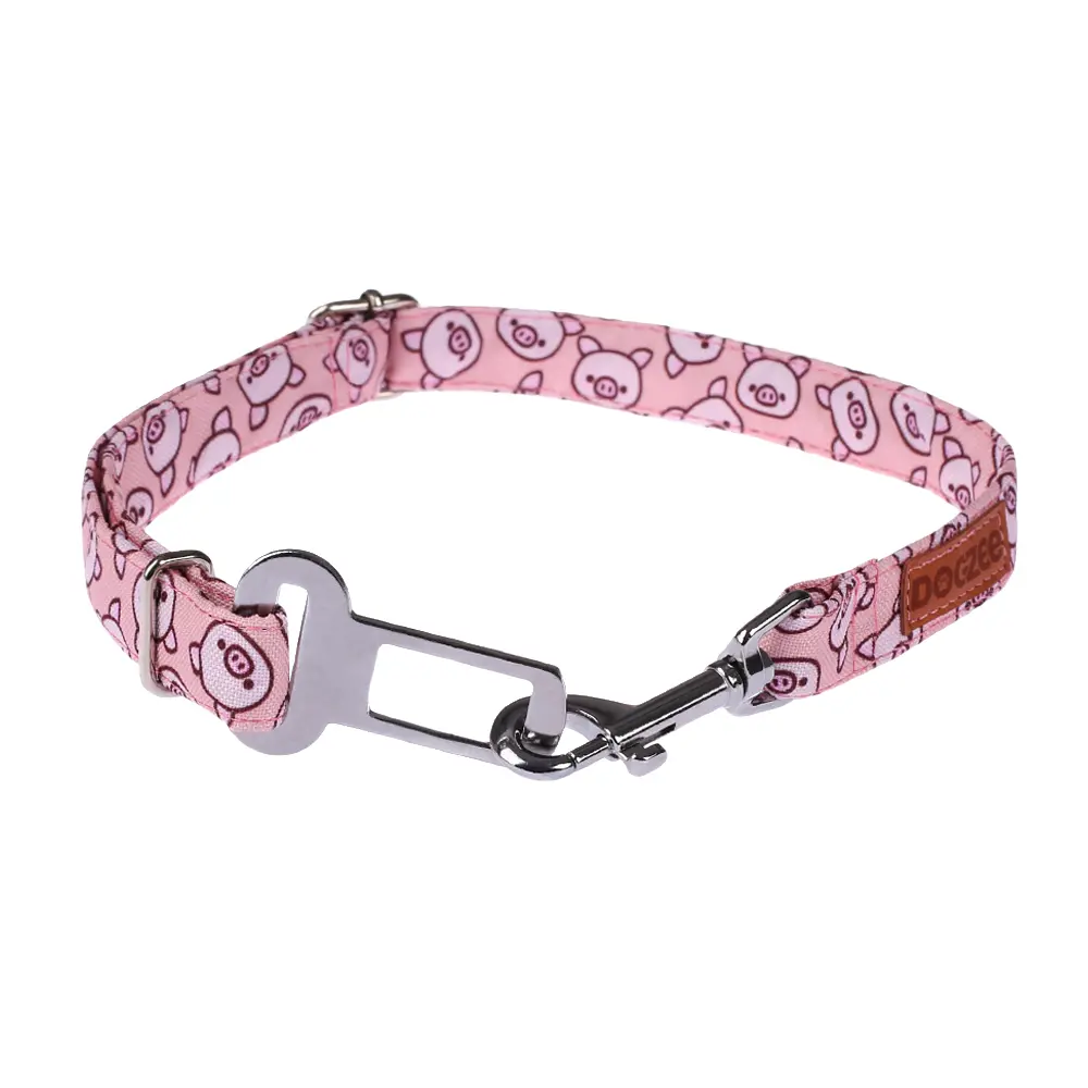 pas samochodowy dla psa świnki, zapewnia bezpieczeństwo podczas jazdy