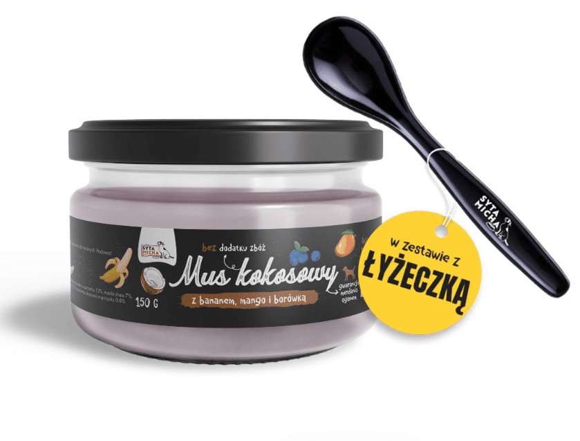 Mus dla psa kokosowy