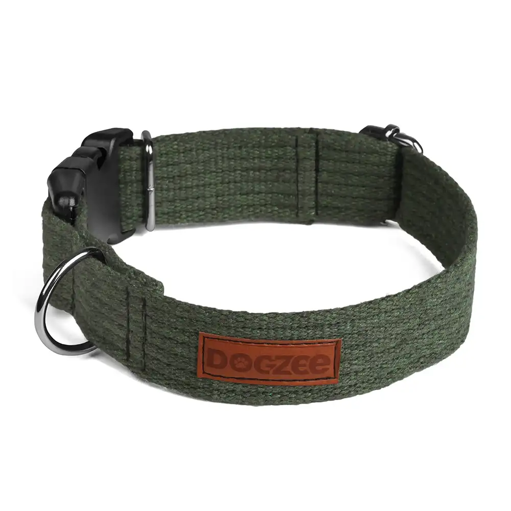 obroża z klamrą obroża z klamrą dla psa khaki