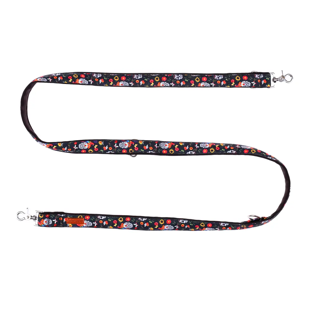 Smycz przepinana dla psa czaszki Smycz przepinana dla psa